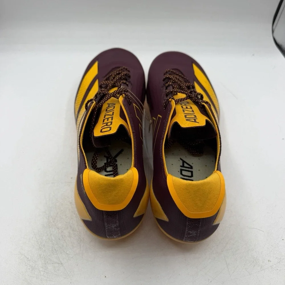 Adidas SM adizero Electric Football Cleats Mens Sz 13.5 Burgundy/Gold JQ6498 NWT